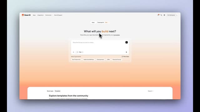 Base44 launch post