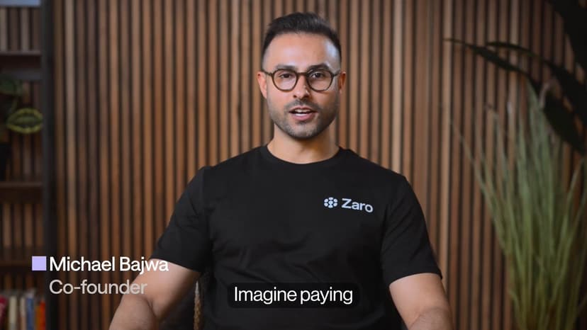 Zaro launch post on X