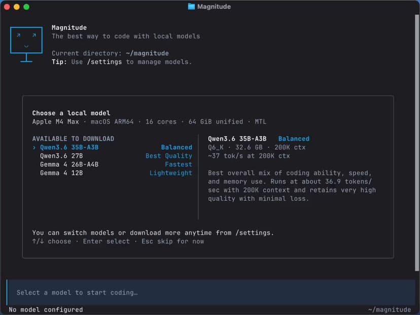 Magnitude launch post on X