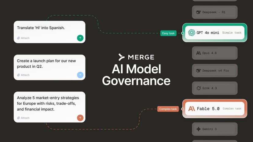 Merge launch post on X
