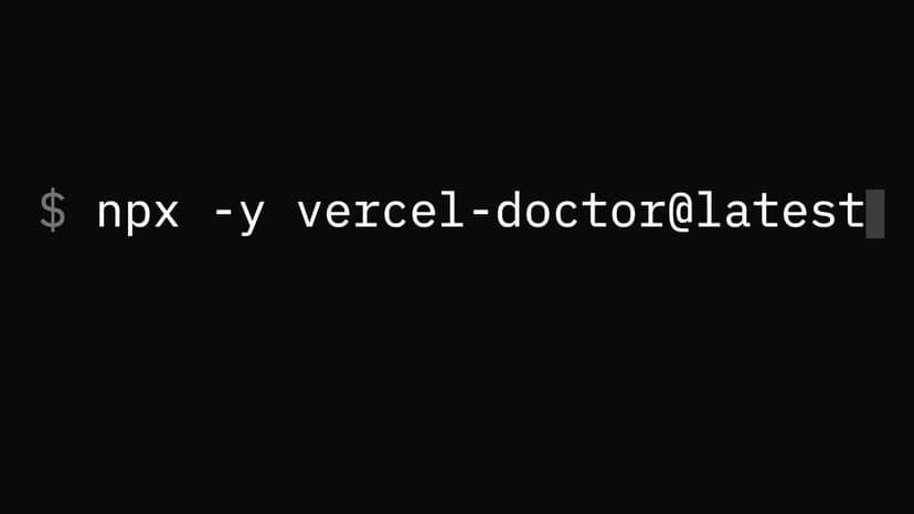 Vercel Doctor launch post on X