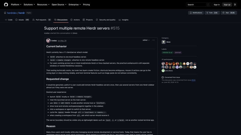 herdr launch post on X