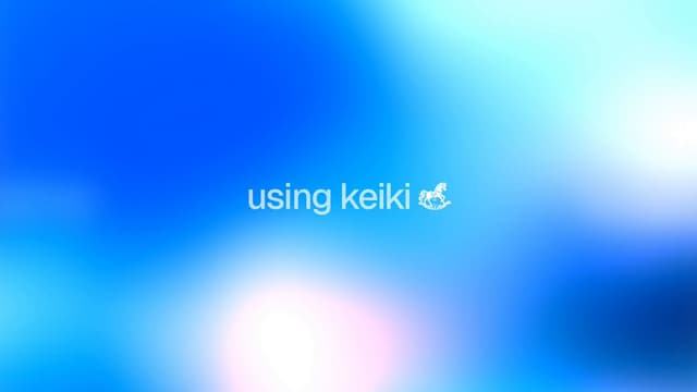 Keiki launch post