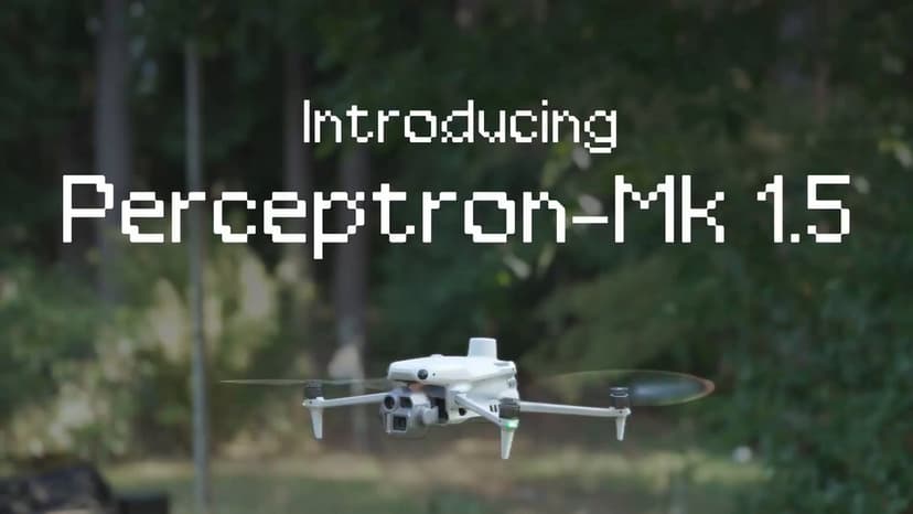 Perceptron AI launch post on X