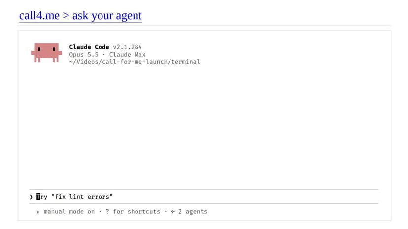 call4me launch post on X
