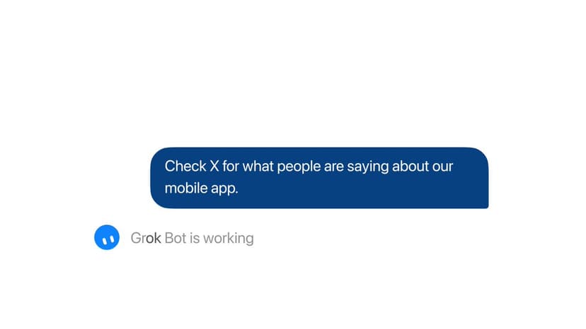 Grok Bot launch post on X