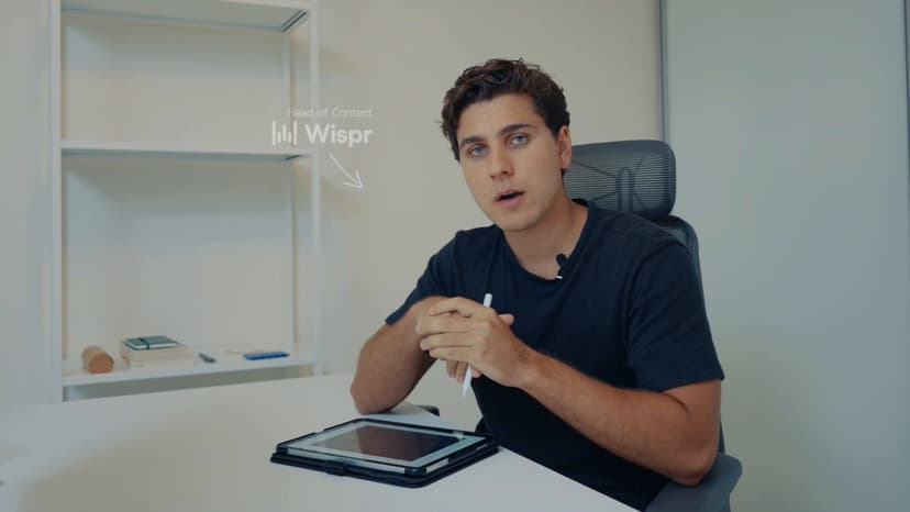 Hector Serrano Martin explaining the Wispr Flow paid ads program