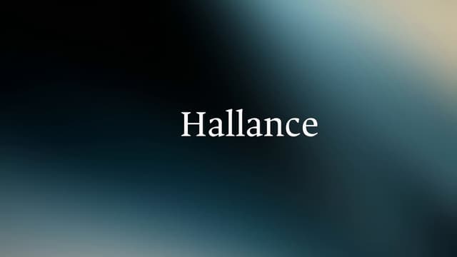 Hallance launch post