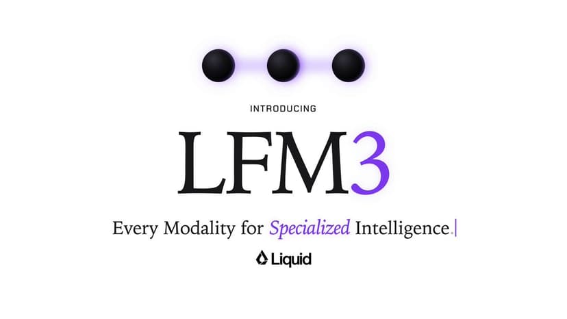 Liquid AI launch post on X