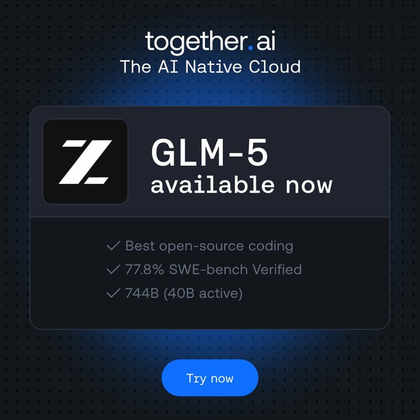 Together AI launch post on X