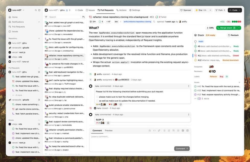 GitCafe launch post on X