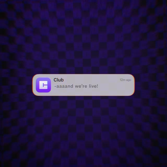 Club launch post