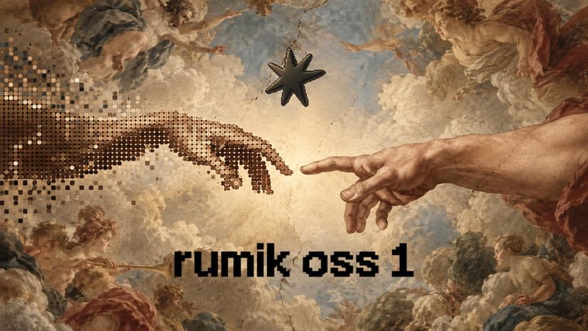 Rumik AI launch post on X