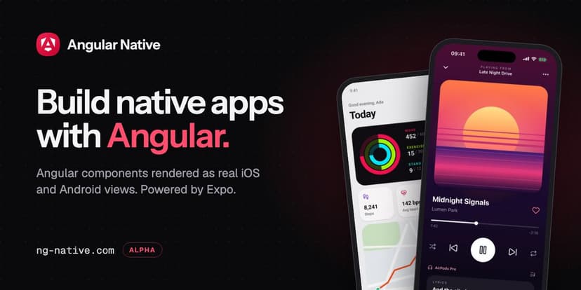 Angular Native launch post on X