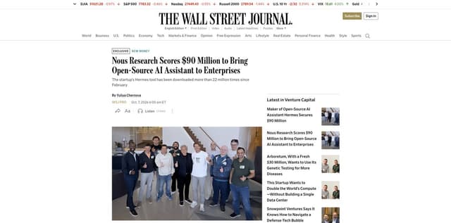 Nous Research launch post